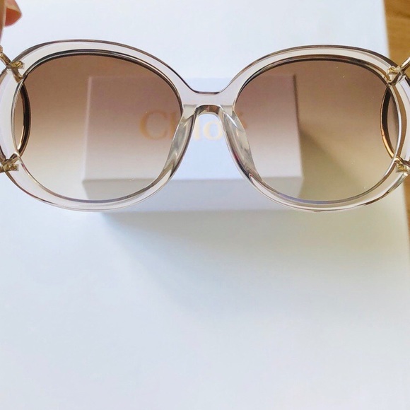 Chloe Crystal Turtledove Sunglasses - Picture 7 of 11